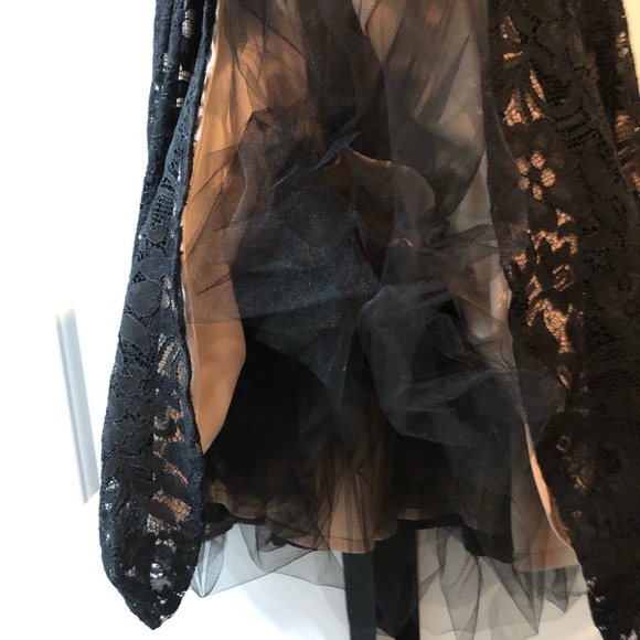 NWT David’s Bridal Black Lace with ribbon - Picture 5 of 7